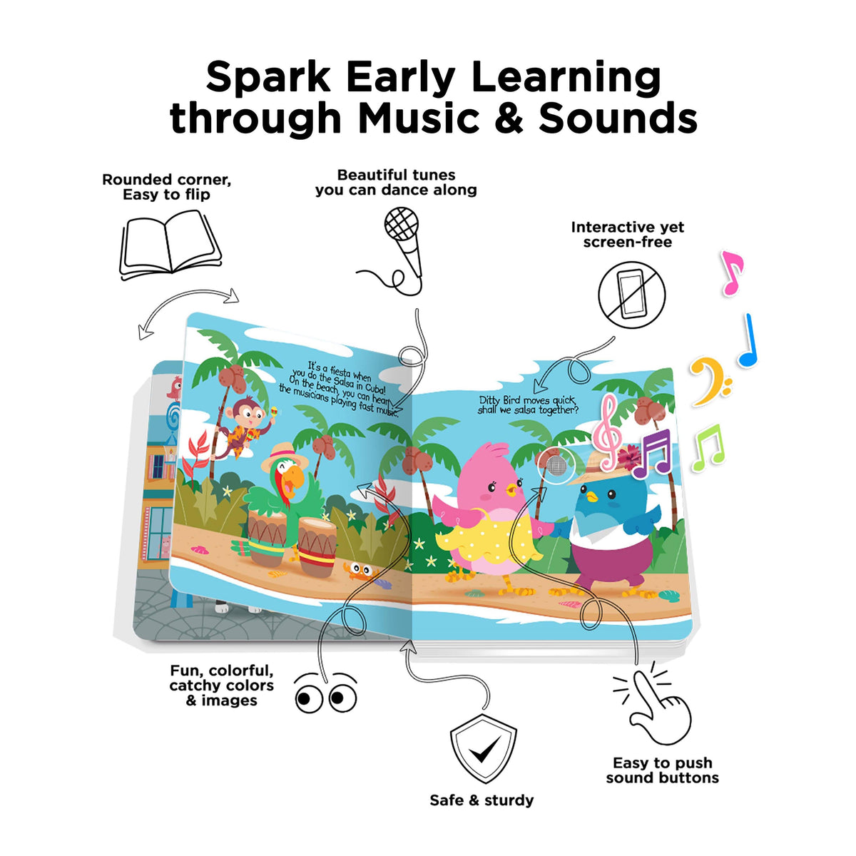 Ditty Bird Music To Dance To Multi-Coloured