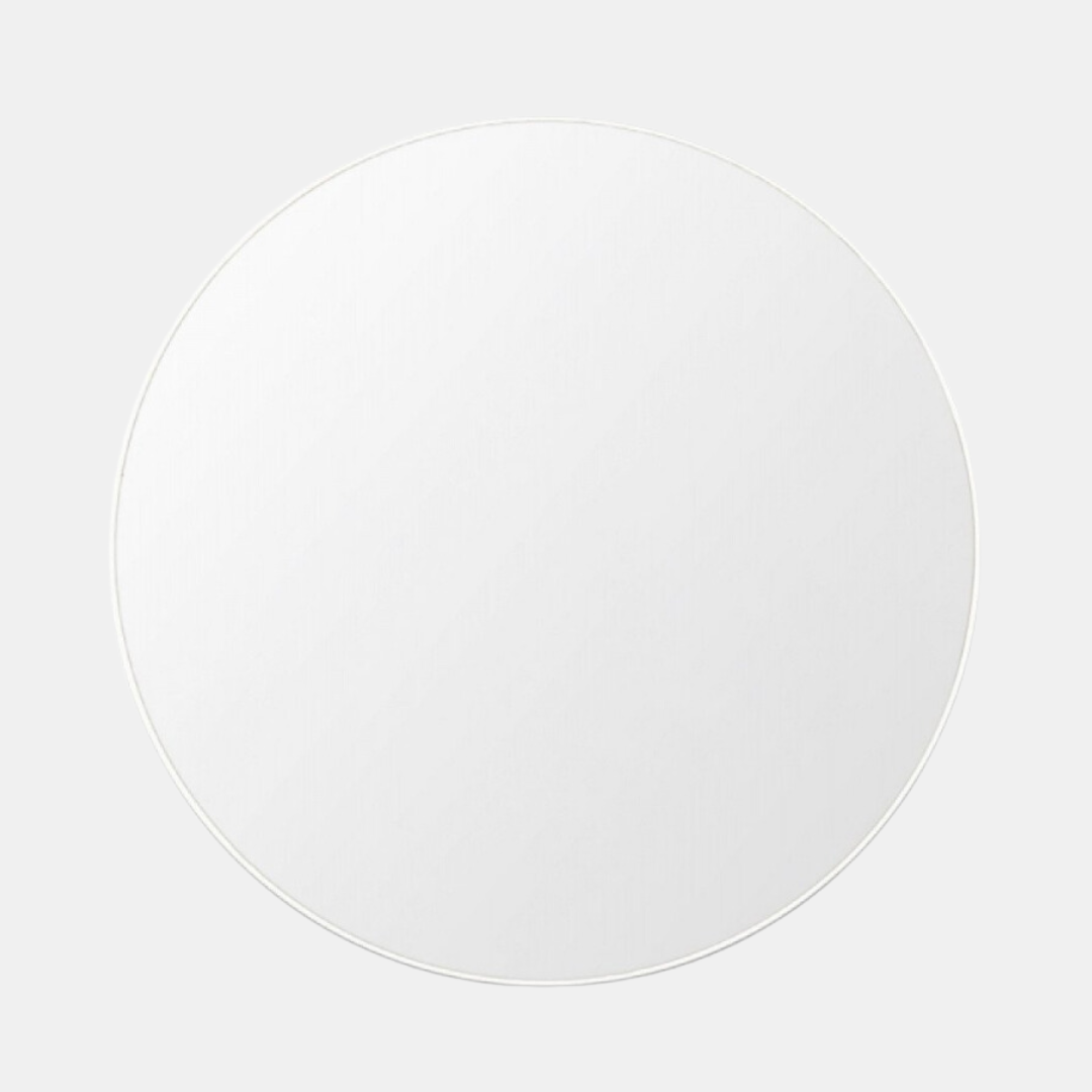 Flynn Round Mirror 100cm - White