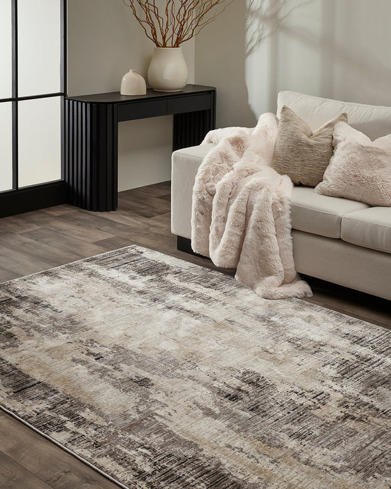 Juniper Taupe/Black Floor Rug
