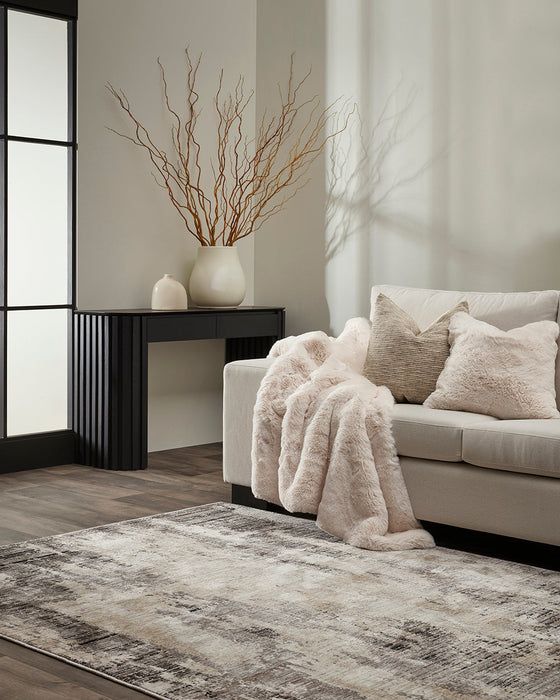 Juniper Taupe/Black Floor Rug