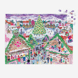 Galison Storrings Holiday Village Market Foil Puzzle - 1000pc Multi-Coloured