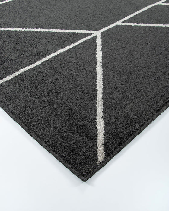 Kingston Black Floor Rug