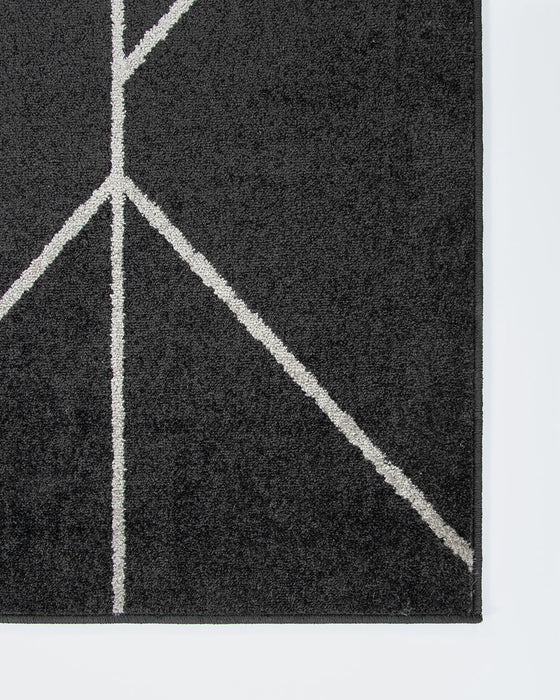 Kingston Black Floor Rug