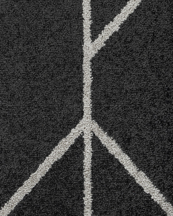 Kingston Black Floor Rug
