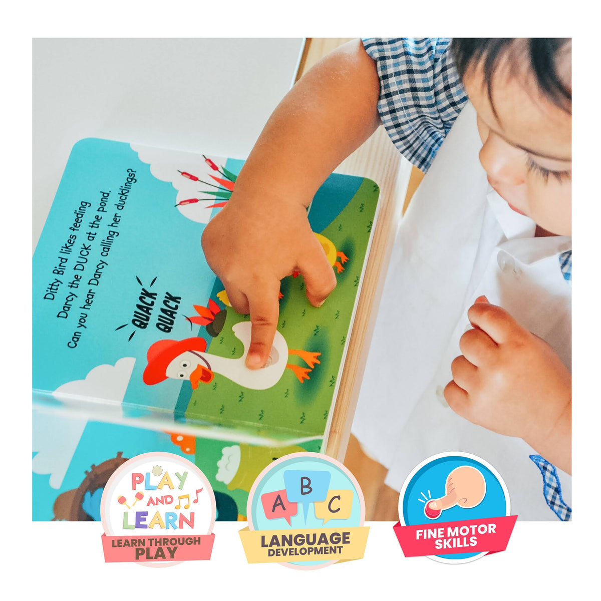 Ditty Bird Farm Animals Sound Multi-Coloured