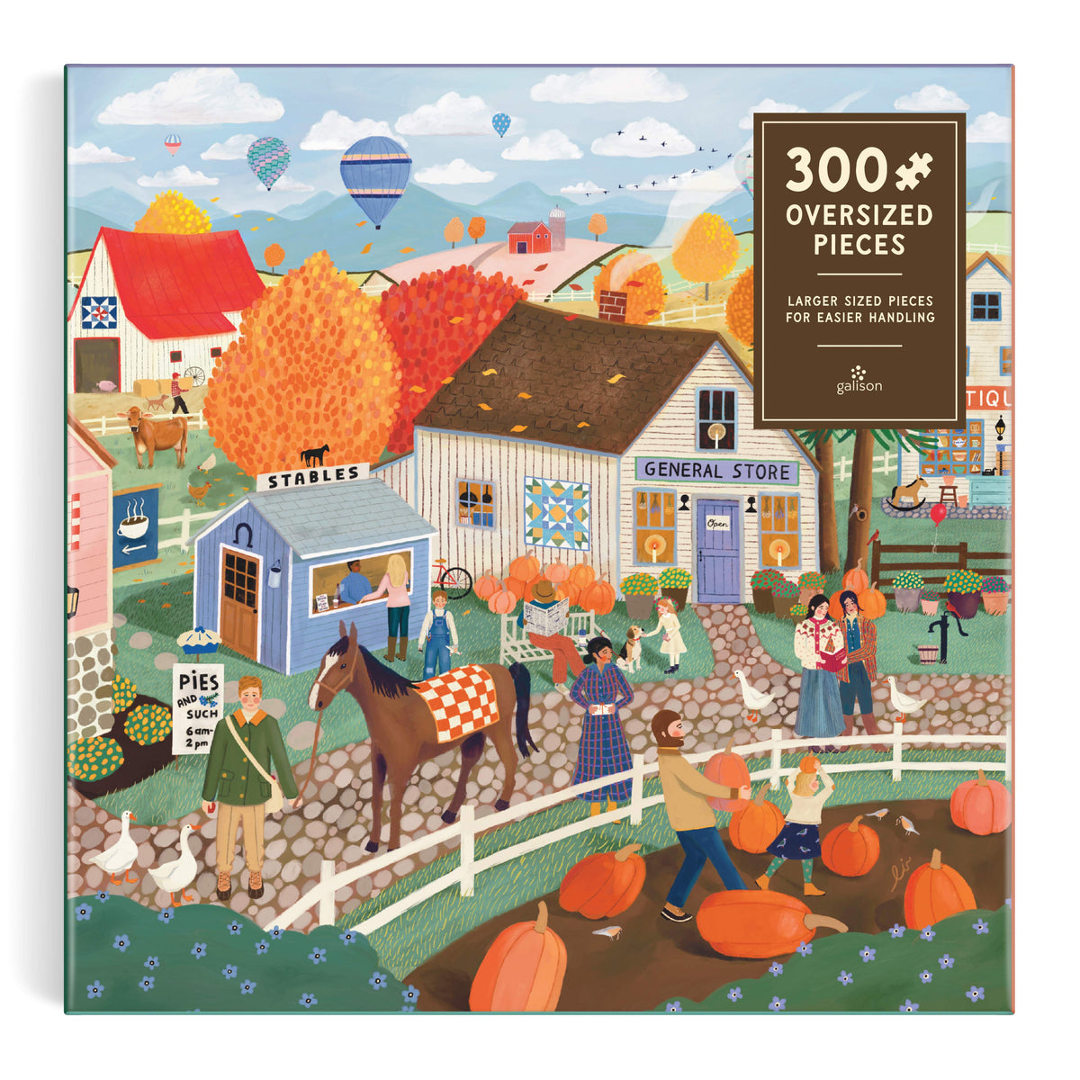 Galison Autumn Square Puzzle - 300pc Multi-Coloured