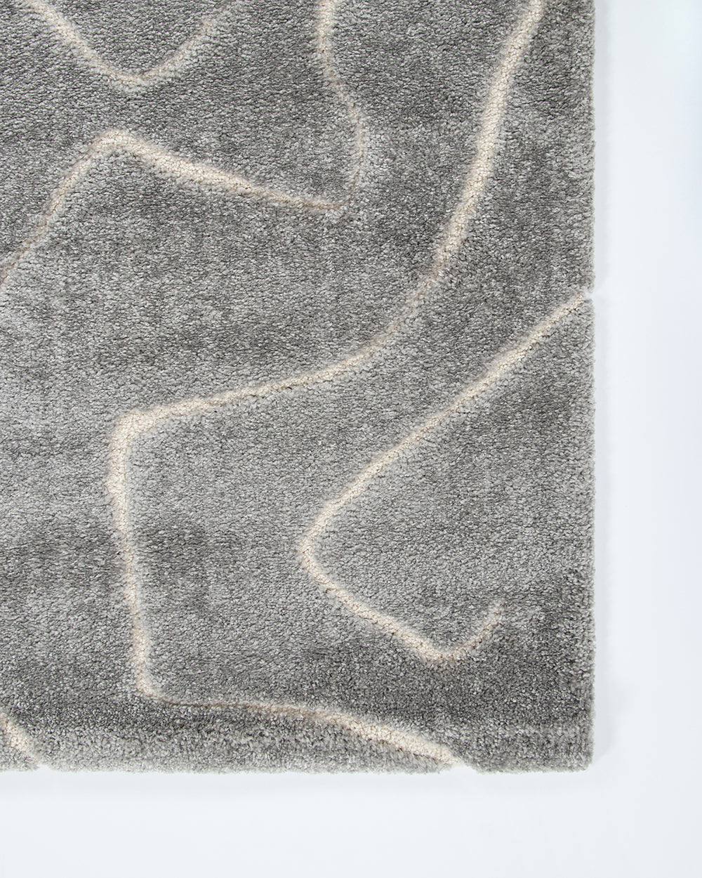 Labyrinth Silver Floor Rug