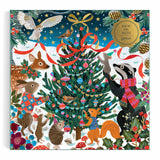 Galison Woodland Merrymakers Foil Puzzle - 500pc Multi-Coloured