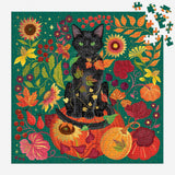 Galison Whiskers of Autumn Foil Puzzle - 500pc Multi-Coloured