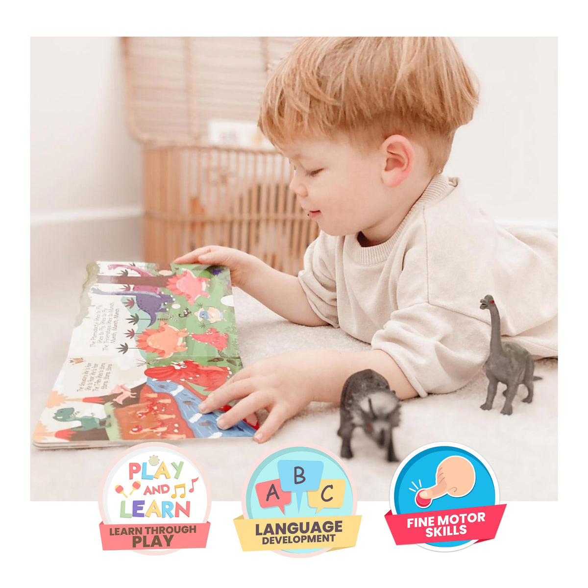 Ditty Bird Dinosaur Sounds Multi-Coloured