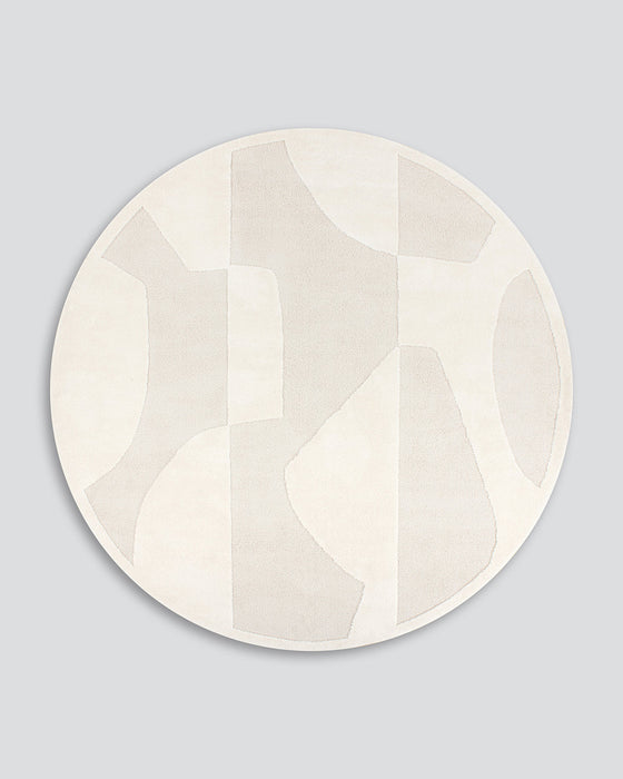 Marceau Ivory Round Floor Rug