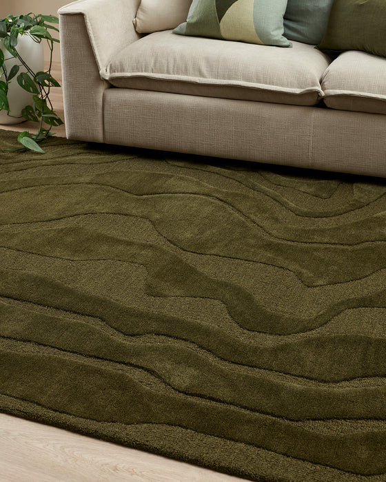 Mira Olive Floor Rug