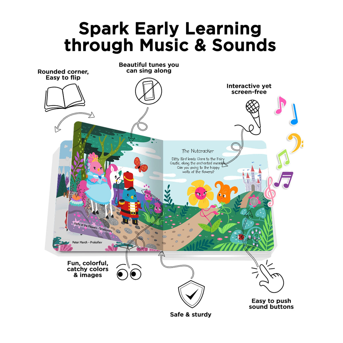 Ditty Bird Classical Ballet Music Multi-Coloured