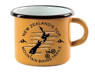 Mountain Biking Enamel Mug