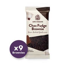Mrs Higgins Choc Fudge Brownie 80g x 9 bars