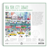 Galison Storrings New York City Subway Puzzle - 500pc Multi-Coloured
