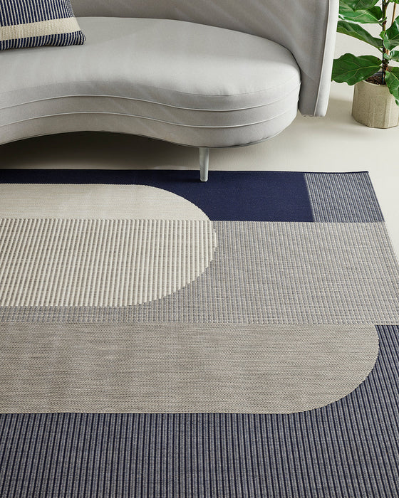 Neo Navy Floor Rug