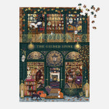 Galison The Gilded Spine Foil Puzzle - 1000pc Multi-Coloured