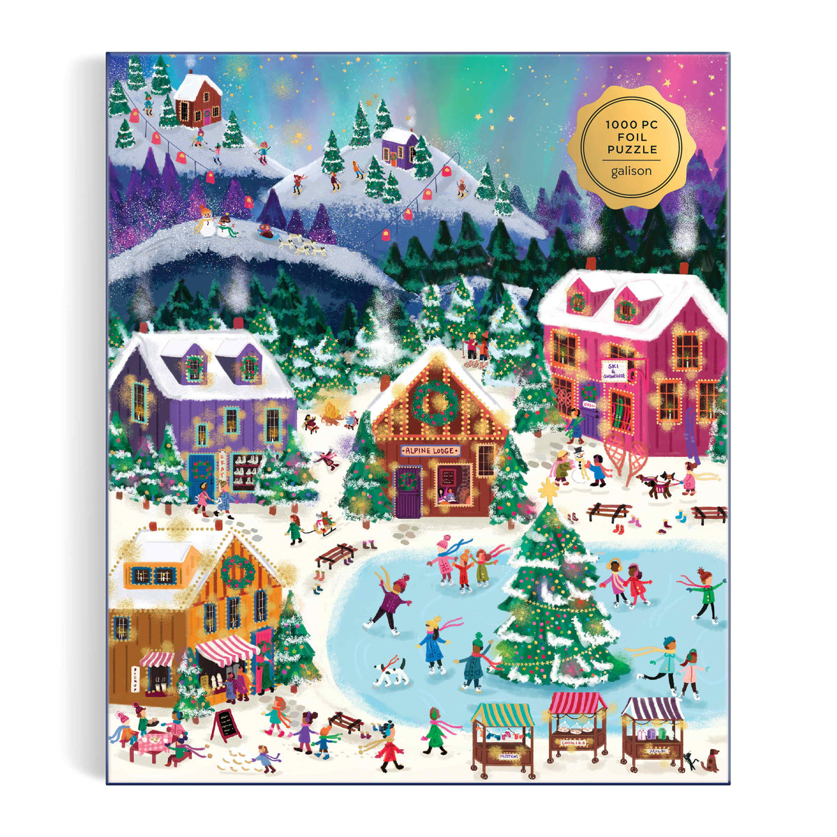 Galison Joy Laforme Northern Lights Foil Puzzle - 1000pc Multi-Coloured