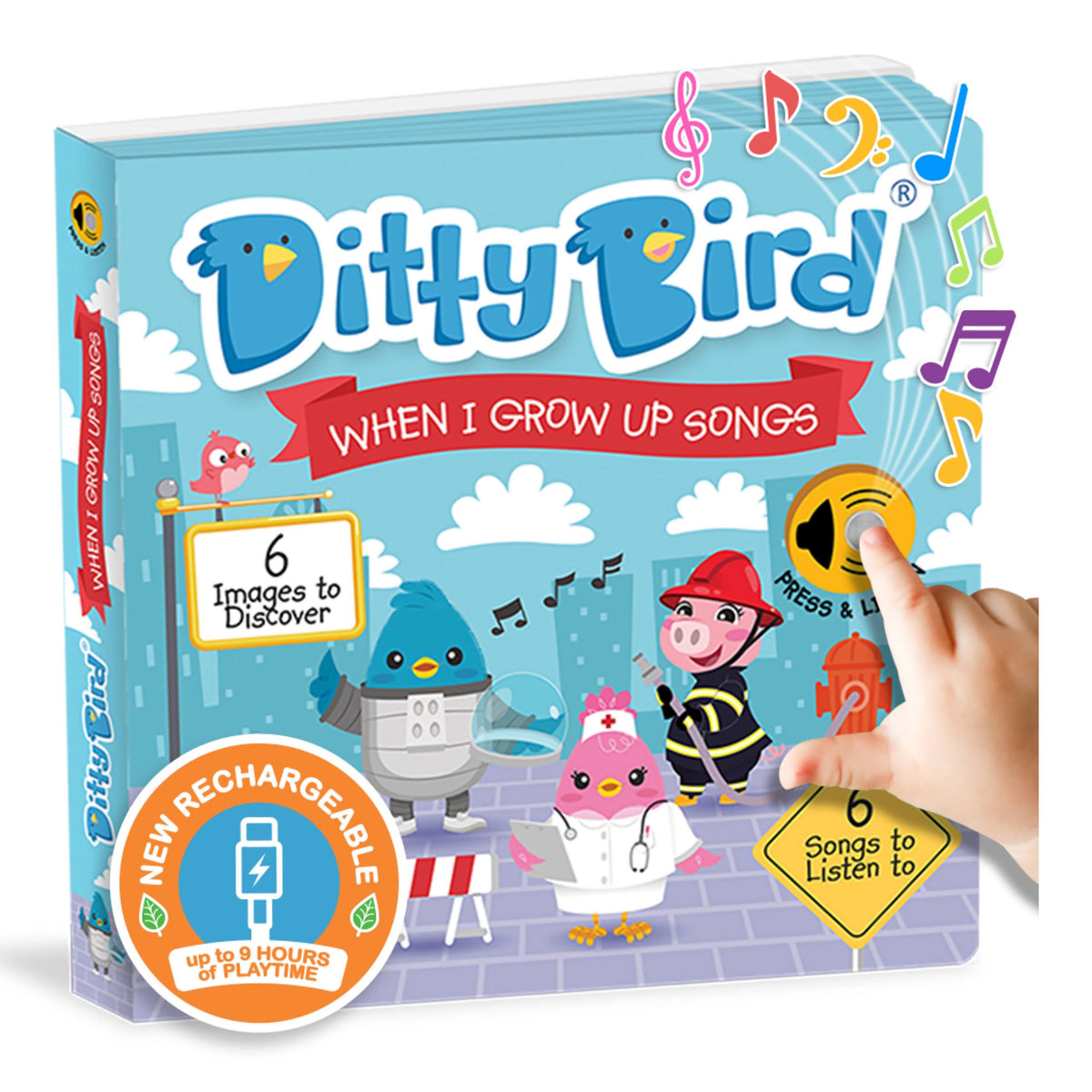 Ditty Bird When I Grow Up Songs Multi-Coloured