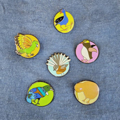NZ Bird Enamel Pins