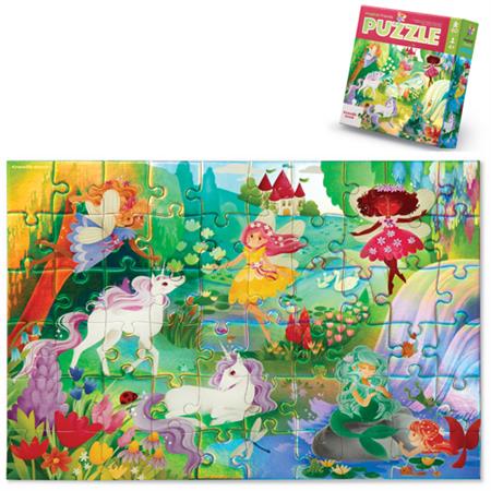 Crocodile Creek Jigsaw | 60pc Holographic Puzzle | Magical Friends