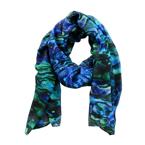 Designer Kiwiana Scarf - Pure Paua