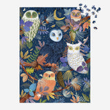 Galison Owls at Dawn Foil Puzzle - 1000pc Multi-Coloured