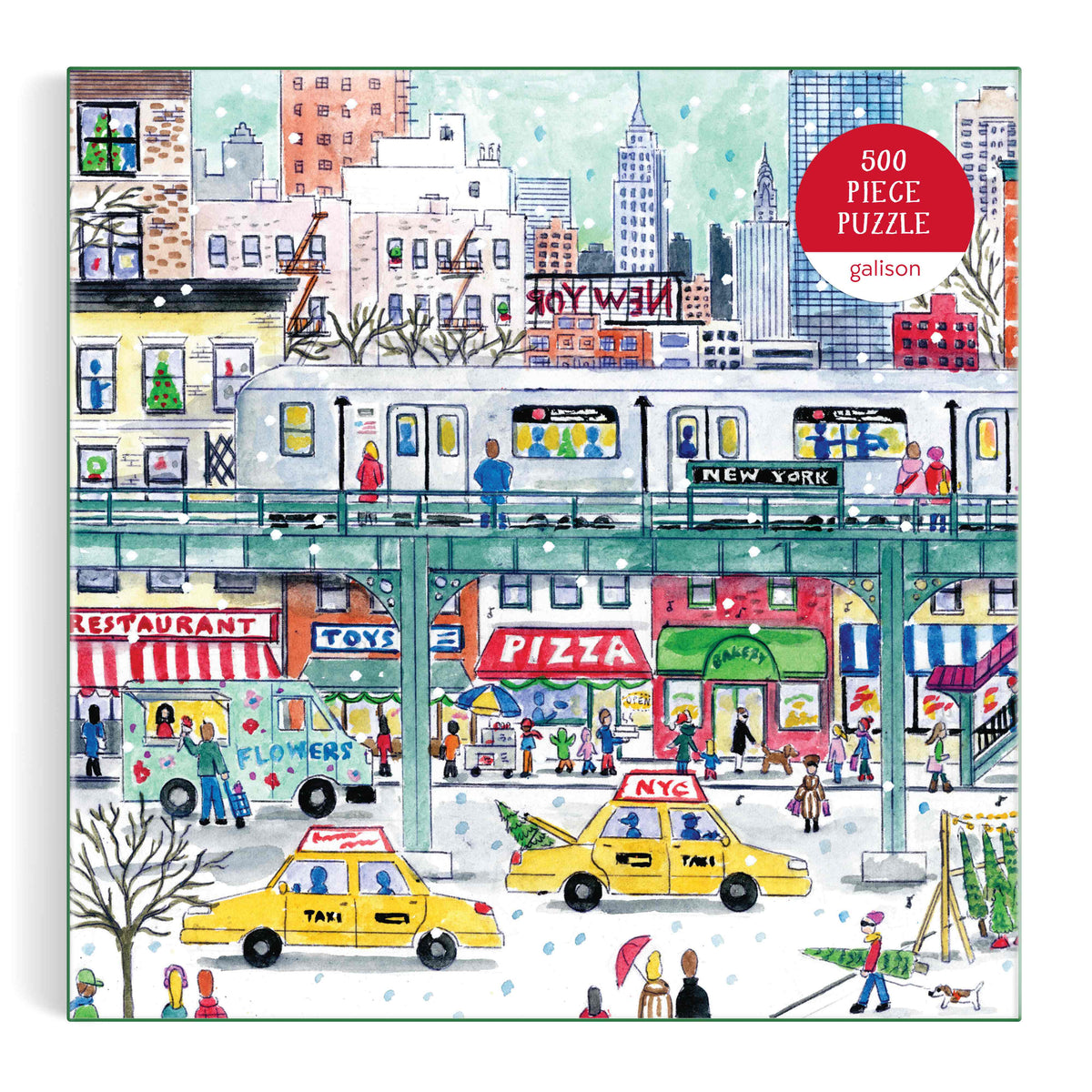 Galison Storrings New York City Subway Puzzle - 500pc Multi-Coloured