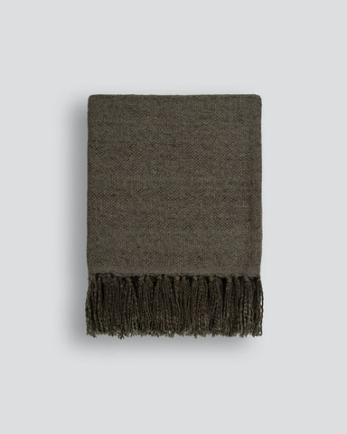 Richmond Dark Olive Throw