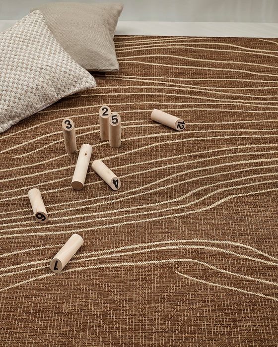 Rivers Teak Floor Rug