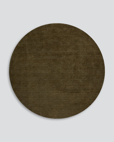 Sandringham Moss Round Floor Rug