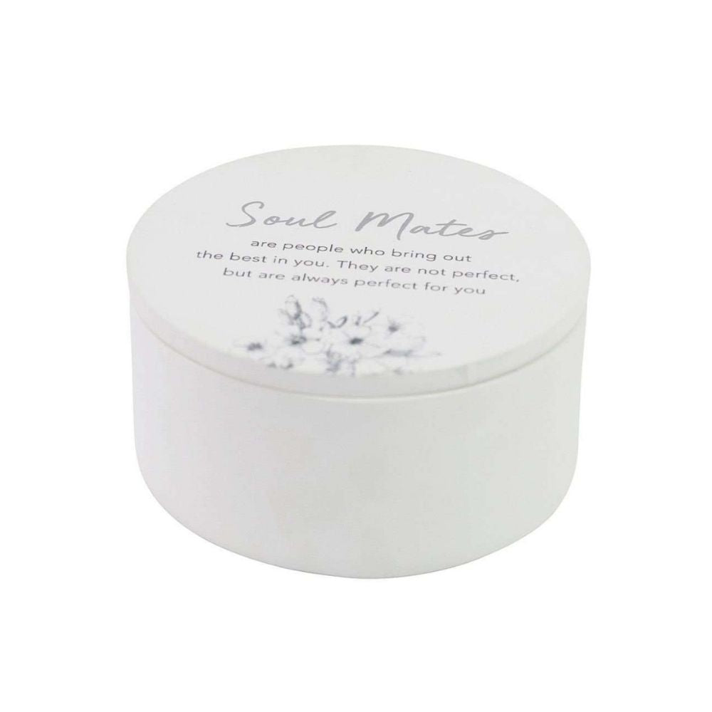 Wedding Round Trinket Box - Soul Mates