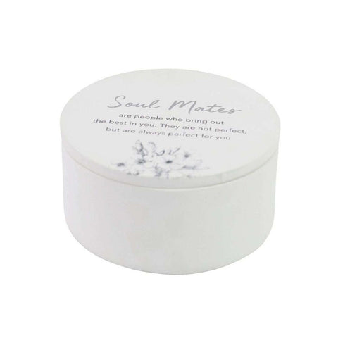 Wedding Round Trinket Box - Soul Mates