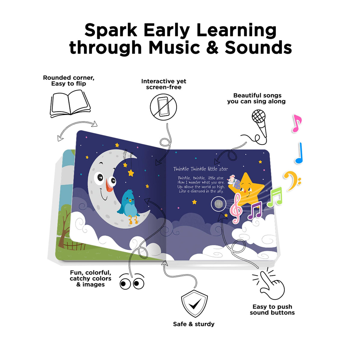 Ditty Bird Bedtime Songs Multi-Coloured