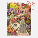 Galison Cottage Cats Foil Puzzle - 1000pc Multi-Coloured