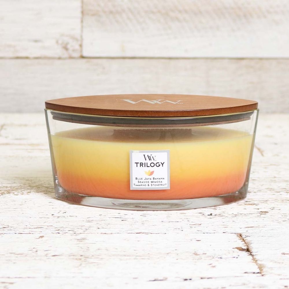 Ellipse WoodWick Scented Soy Candle - Tropical Sunrise