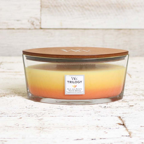 Ellipse WoodWick Scented Soy Candle - Tropical Sunrise