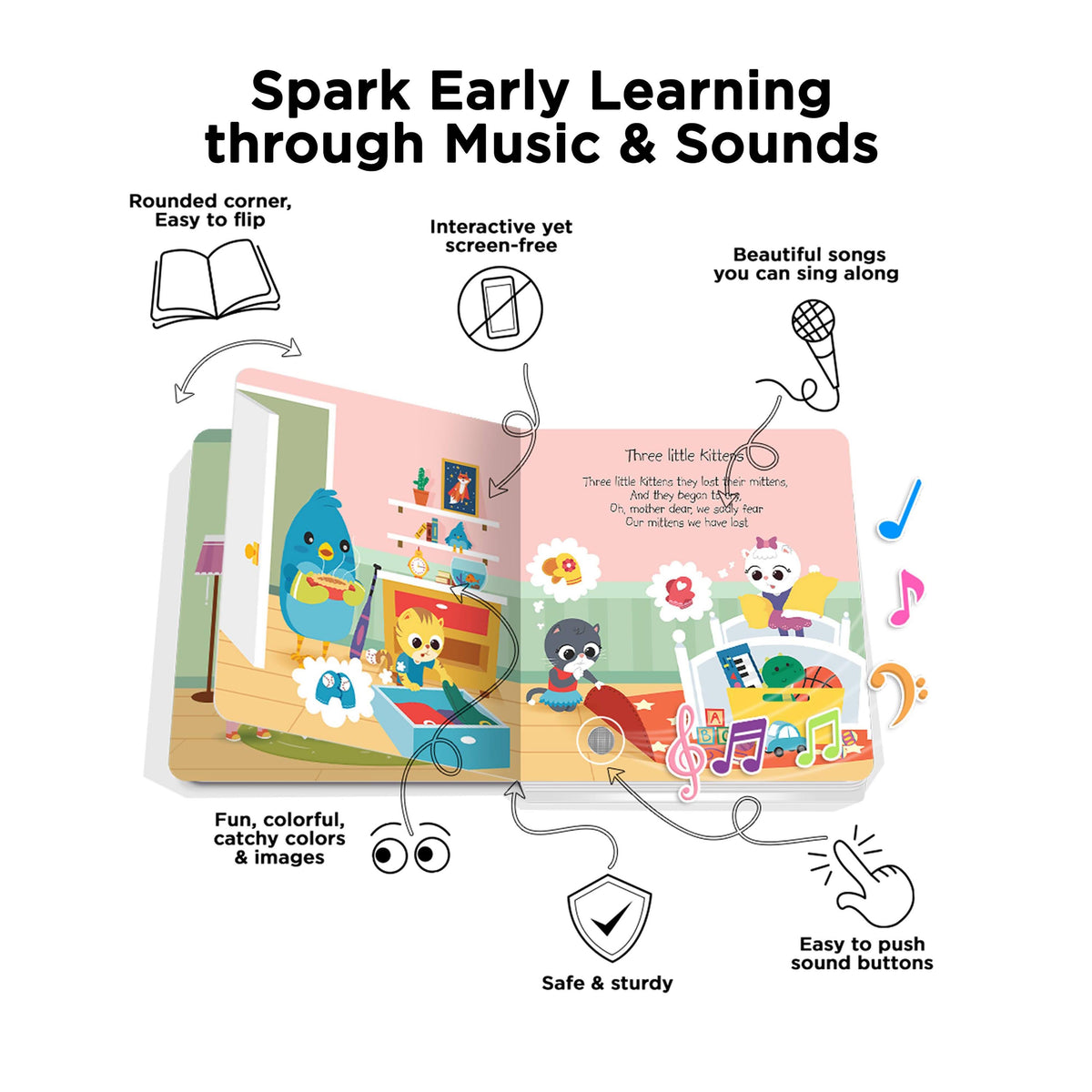 Ditty Bird Animal Songs Multi-Coloured