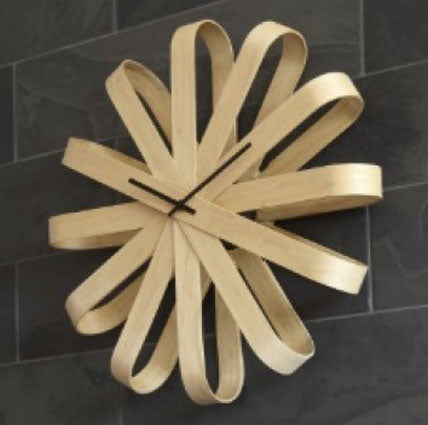 Umbra Ribbonwood Clock