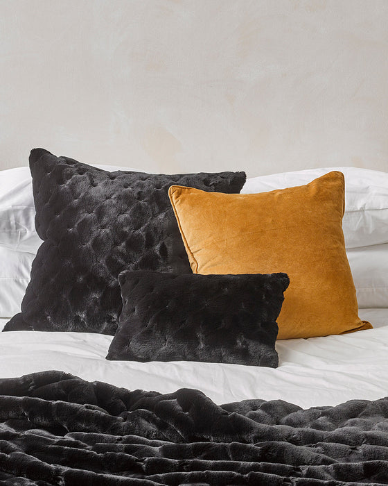 Valentina Black Euro Cushion