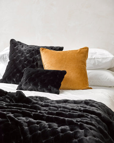 Valentina Black Oblong Cushion