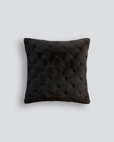 Valentina Black Square Cushion