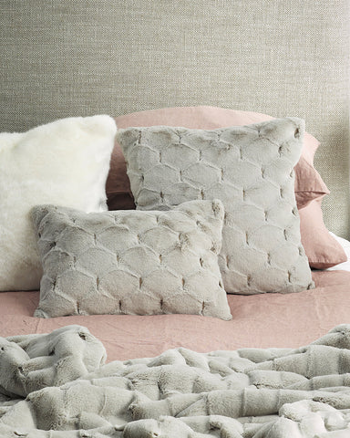 Valentina Grey Oblong Cushion