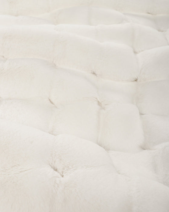 Valentina White Square Cushion