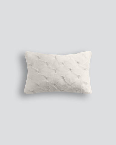 Valentina White Oblong Cushion