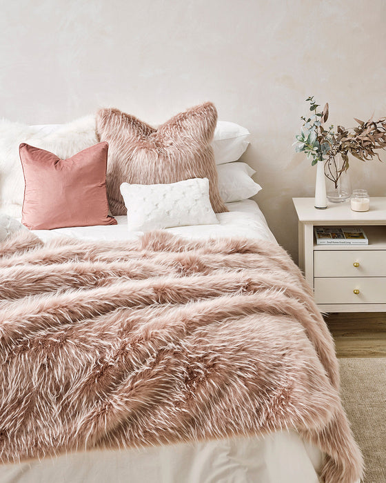Valentina White Oblong Cushion