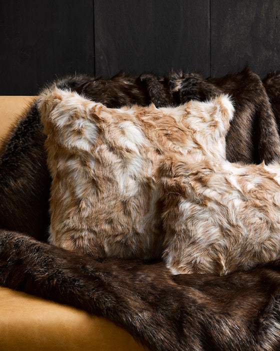 Vintage Squirrel Fawn Square Cushion