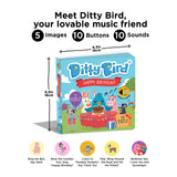 Ditty Bird Happy Birthday Multi-Coloured