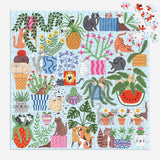 Galison Cats in the Houseplants Puzzle - 500pc Multi-Coloured